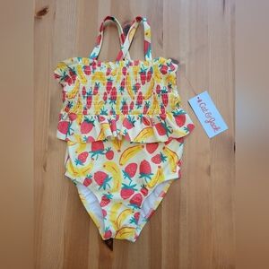 Cat & Jack - One Piece Swimsuit - Strawberry and Bananas - NWT - $8